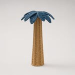 Homez Arabian Decoration Item Palm, Blue, 25*25*35 Cm image number 0