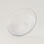 Homez Glass Ribbed Decor Bowl 29.4*29.4*14.4Cm image number 2