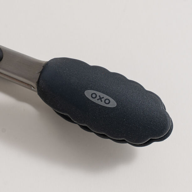 OXO stainless steel locking tongs 23cm, black image number 1