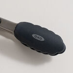 OXO stainless steel locking tongs 23cm, black image number 1