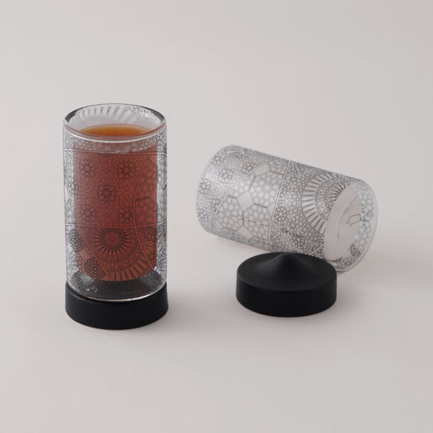 دلتي 12 قطعة طقم استكانات شاي زجاجية image number 2