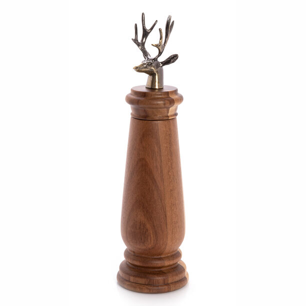 Acacia Woodpepper Grinder With Ceramic Blade Deer Theme image number 0