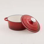 Alberto enameled cast iron dutch oven 20*25.5*8.5cm, red image number 1