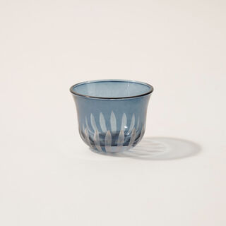 Dallaty glass 6pcs coffee cup set, blue