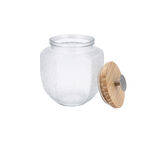 Glass Storage Jar With Wooden image number 2