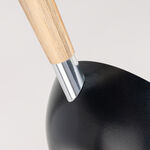 Wok Pan W/Wood Handle Non Stick Round Dia:25Cm 1.5Mm Black Japan image number 3