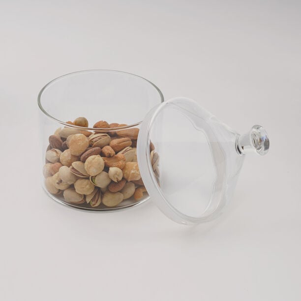 Dallaty Acrylic Sugar Bowl With Dome Lid, 10*10*15 Cm image number 1