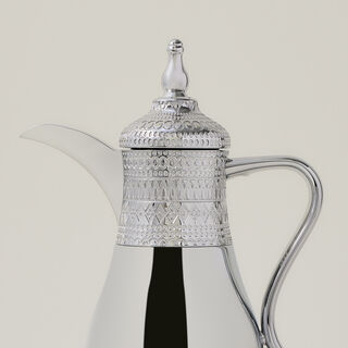 Dallaty jambiyah set of 2 silver steel vacuum flask