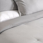 Cottage chevron 3pc comforter set full 160*240cm microfiber grey image number 2