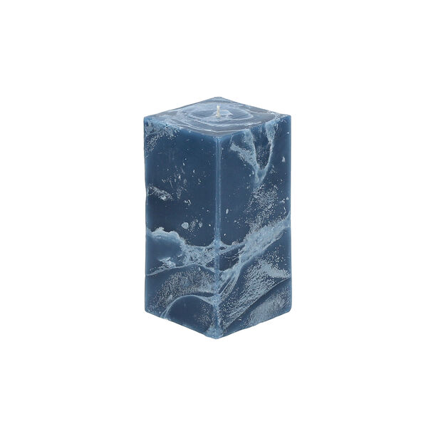شمعة مربعة رخامية   أزرق   8*8*15 سم image number 1