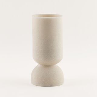 Homez resin huda vase 11.8*11.8*25.2cm, beige