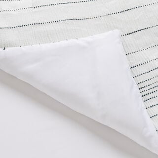 كوتاج طقم لحاف توين 6 قطع مخطط أبيض، 240*160سم