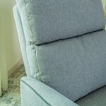 Parma manual recliner/rocking chair, light grey image number 3