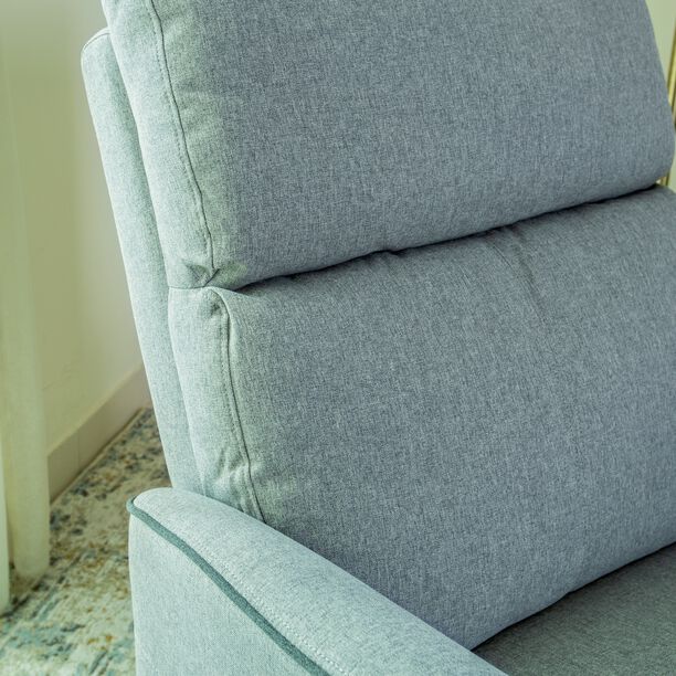 Parma manual recliner/rocking chair, light grey image number 3