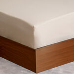 Ambra 6pcs 1000tc egyptian cotton sheet set beige size queen image number 0