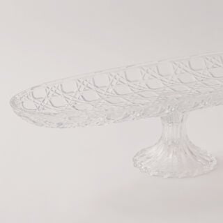La Mesa large glass serving stand 50.5*15.7*12.9 cm