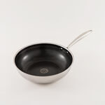 Mister Cook Titan Tri Ply Stainless Steel Wok 32 Cm, Silver image number 0