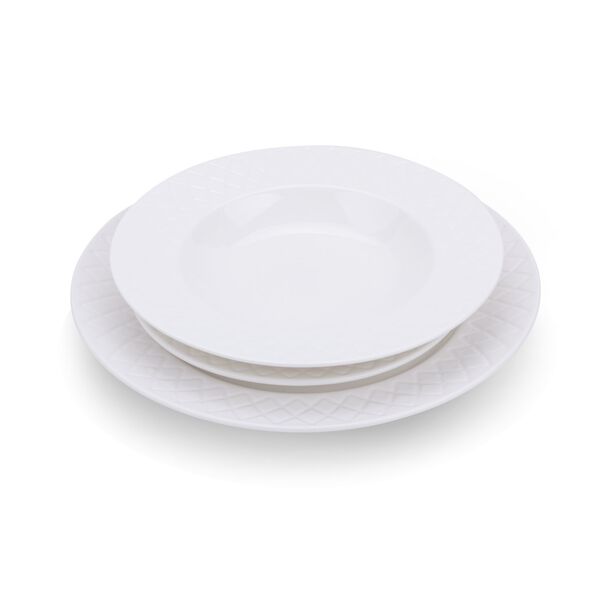 طقم مائدة أبيض من لا ميسا   12 قطعة image number 2