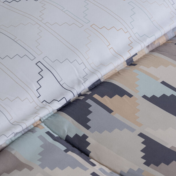 Cottage multicolour Ikkat print comforter twin size image number 4