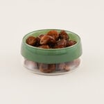 دلتي طبق تمر زجاجي 12.5*6سم، أخضر image number 0