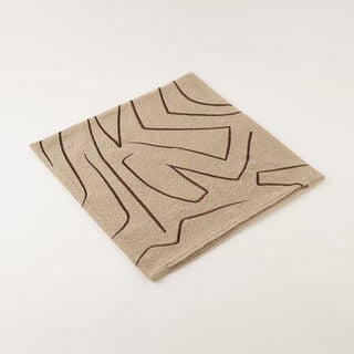 Homez Beige Abstract Line Cushion Cover, 45*45Cm
