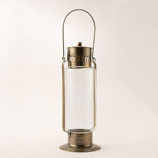 Homez gold metal lantern 20*20*54 cm