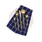 ROME 20PCS CUTLERY SET MATT GOLD MODERN SHAPE image number 3