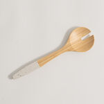 Alberto bamboo 2pcs utensil set 31.7*8.9*1.9cm, beige image number 4