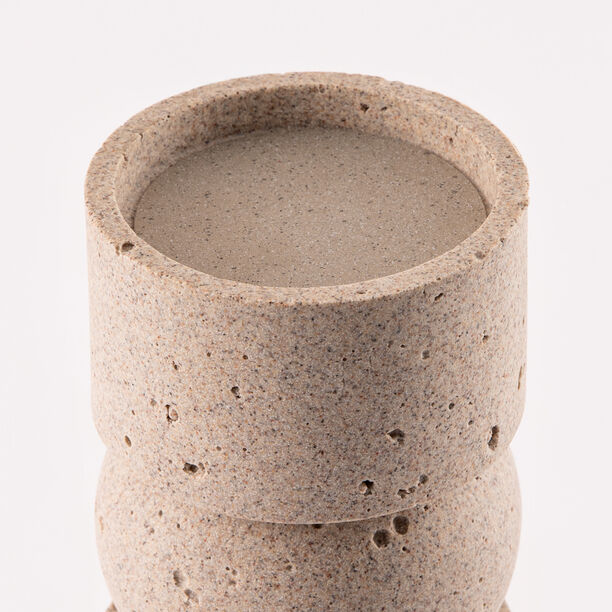 Huda Vase 9.4x9.4x21.5cm Dark Grey image number 2