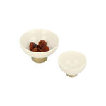 Date Bowl 2Pc Porcelain Harmony Emboss image number 2