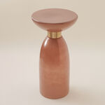 Homez glass side table 30*56cm, brown image number 0