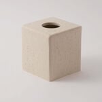 Homez Polyresin Tissue Cover Box, Beige 14.5*14.5*15.5Cm image number 0