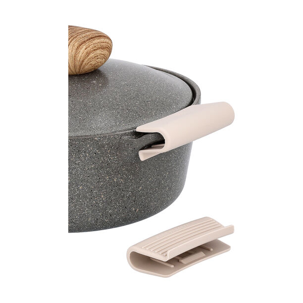 Alberto 7 piece grey marble ceramic cookware set image number 7