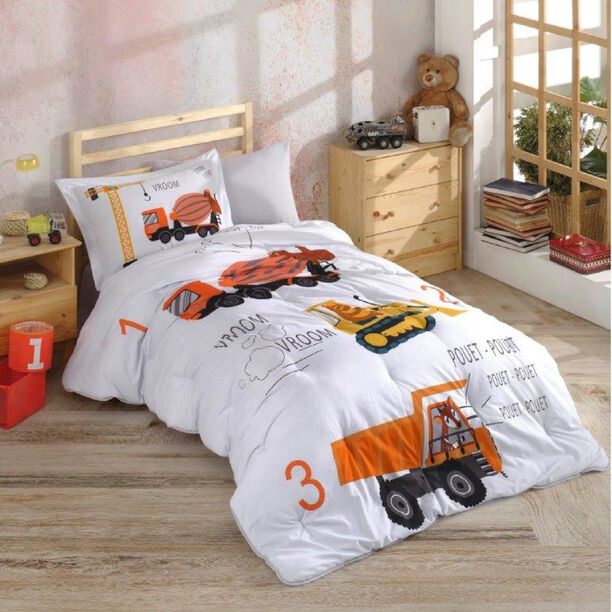 4 Pcs Comforter set Construction Twin Size image number 0