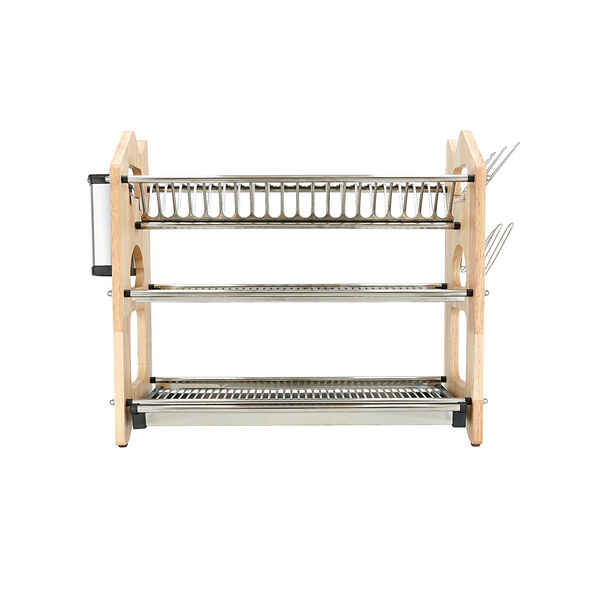 Alberto stainless steel 3 layers dish rack image number 0