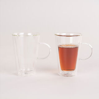 Arabic Tea Cups Double Wall Glass 2 Pieces 