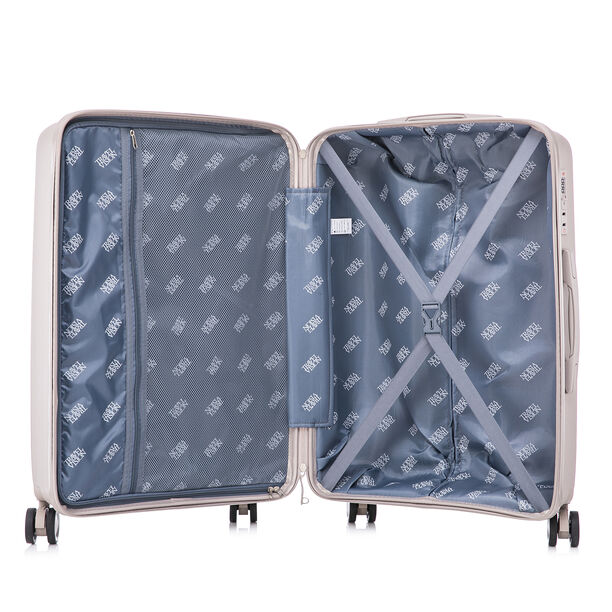 Travel Vision Trolley Suitcase Circles 20 White 39*22*56 Cm image number 5