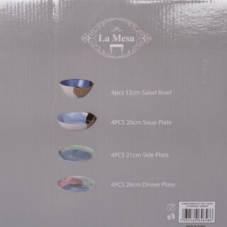 16 Pcs Clr Prds Dinner Set 