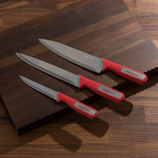 Betty Crocker Chef Knife W/Bkelite Handle L:20.5 Cm Red Color