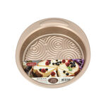 صينية فرن دائرية بسطح غير لاصق لون ذهبي من البرتو image number 3