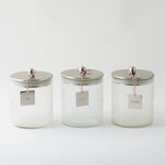 Alberto glass canister set 3pcs 12*12*14cm, silver image number 0