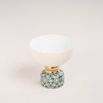 Dallaty white & green nut bowl 17.5*16.5*14.2 cm image number 0