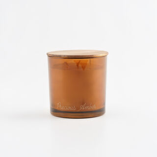 شمعة معطرة في وعاء زجاجي برائحة العنبر الفاخر 650 جرام