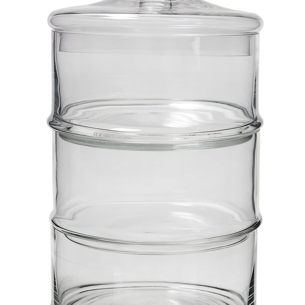 3 Layer Glass Candy Jar image number 2