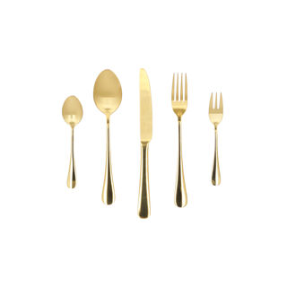 20PCS CUTLERY SET SHINY AND MATT GOLD