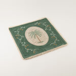 Homez Green Framed Palm Cushion Cover, 45*45Cm image number 0