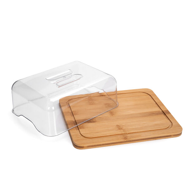 Alberto Bamboo Cheese Dome With Lid image number 3