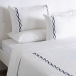 3Pcs cotton duvet cover 260*220cm diana frame embroidery image number 0