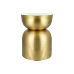 Side Table Gold With Marble Top image number 1