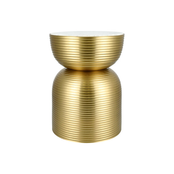 Side Table Gold With Marble Top image number 1